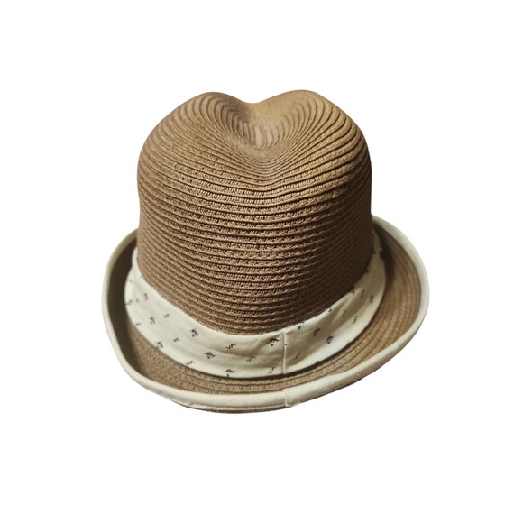 RVCA Fedora Style Hat Men’s Size Large Brown Woven Straw Blend Casual - Picture 2 of 5
